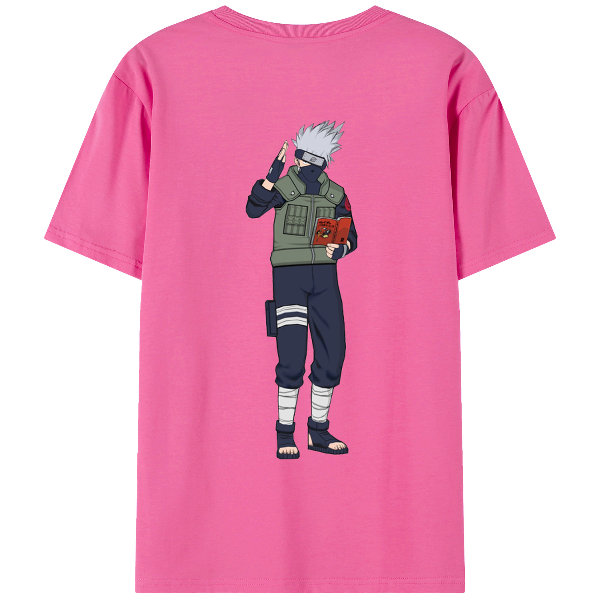 （画像用） NARUTO -ナルト- はたけ カカシ Hatake Kakashi レディース半袖Tシャツ(バックプリント)